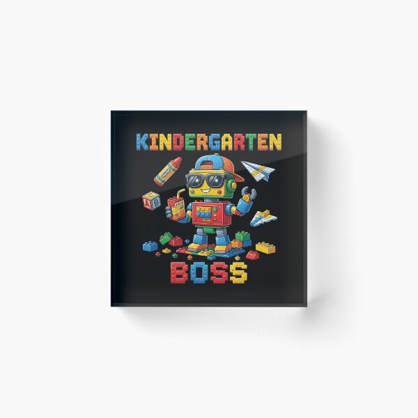 Item preview, Kindergarten Boss Cool Robot With Sunglasses School Toy designed and sold by Krasnovaovaova.