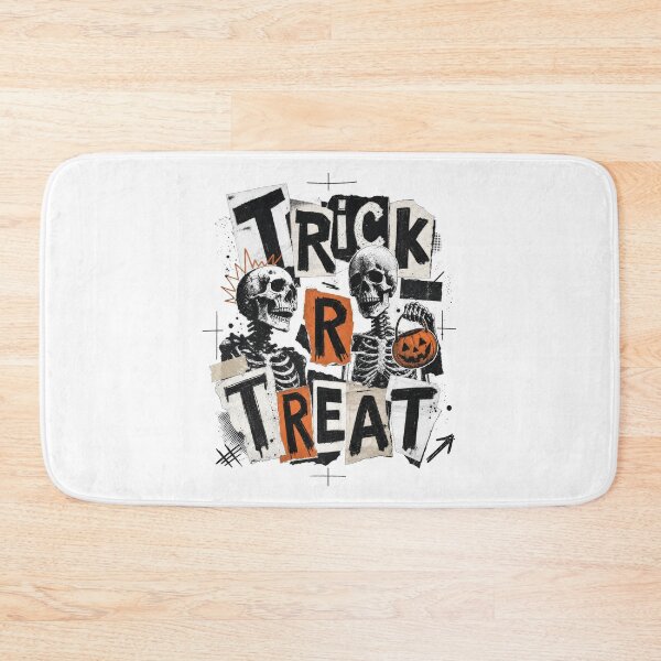 Item preview, Distressed Skeletons Trick or Treat Halloween designed and sold by AntiqueImages.