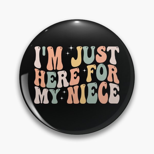 Item preview, I'm Just Here for My Niece Funny Family Shirt | Proud Aunt Uncle Gift | Niece Lover Quote Design designed and sold by 76Valeria.