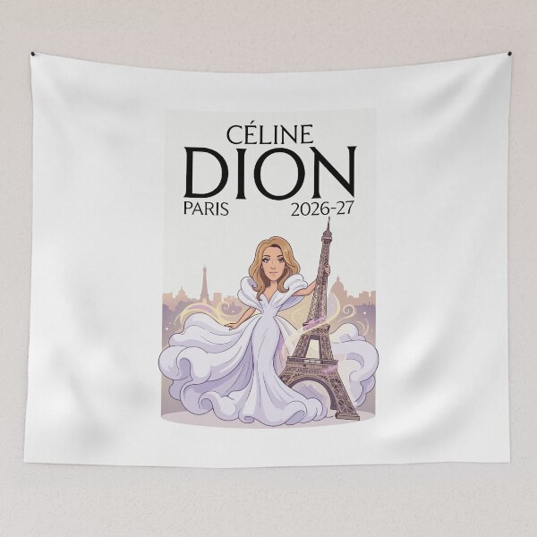 Item preview, Celine Dion Paris 2026 2027 Cartoon version designed and sold by tigrootiger.