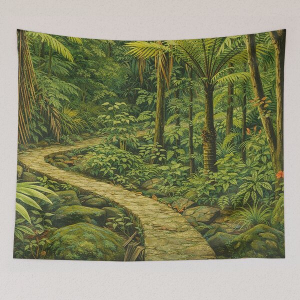 Item preview, Trails of El Yunque Rainforest - Puerto Rico - the GREEN BEAUTY of Puerto Rico designed and sold by www.elyunqueprints.store.