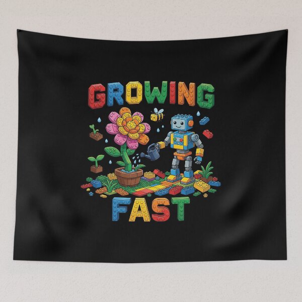 Item preview, Growing Fast Robot Watering Brick Flower Cute Gardening designed and sold by Krasnovaovaova.