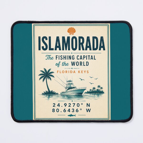 Item preview, Islamorada Coordinates | Florida Keys Fishing Capital Vintage Design designed and sold by piketo.