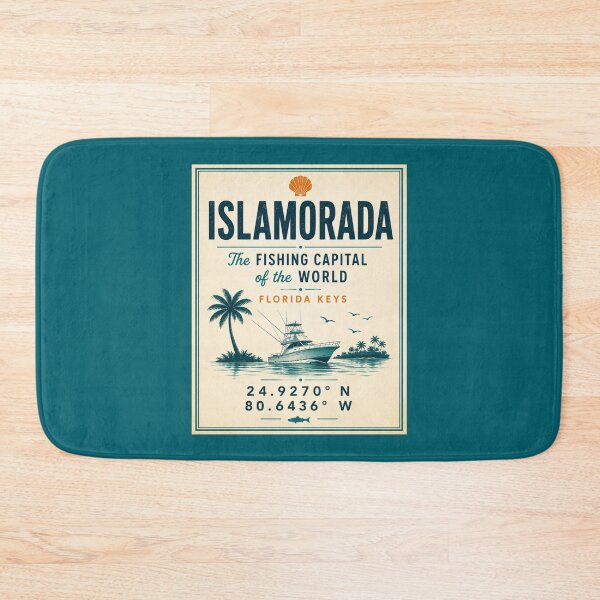 Item preview, Islamorada Coordinates | Florida Keys Fishing Capital Vintage Design designed and sold by piketo.