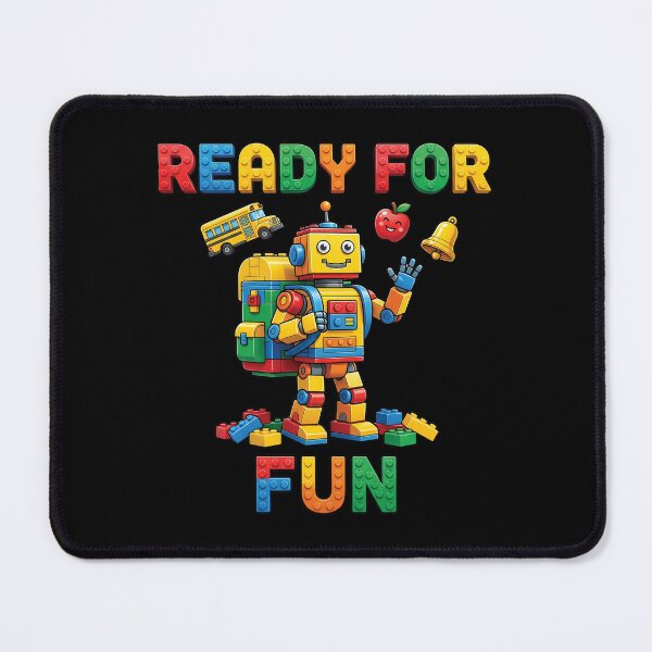 Item preview, Ready For Fun School Bus Robot With Backpack Blocks designed and sold by Krasnovaovaova.