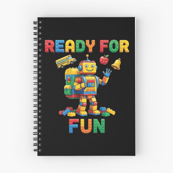 Item preview, Ready For Fun School Bus Robot With Backpack Blocks designed and sold by Krasnovaovaova.