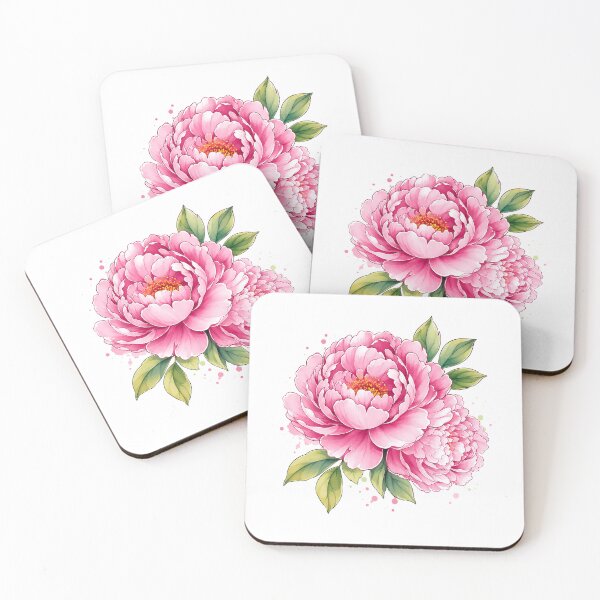 Item preview, Pink Peony Watercolor Floral Blossom Botanical designed and sold by Moizento.