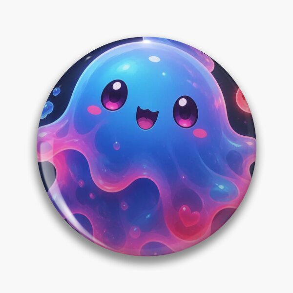 Item preview, Cute Kawaii Neon Slime Ghost Monster Fantasy Art designed and sold by Ghostly-Figures.