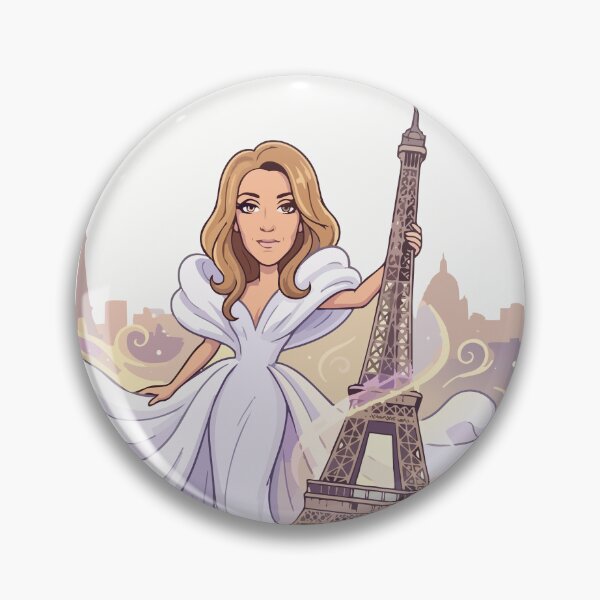Item preview, Celine Dion Paris 2026 Cartoon version designed and sold by tigrootiger.
