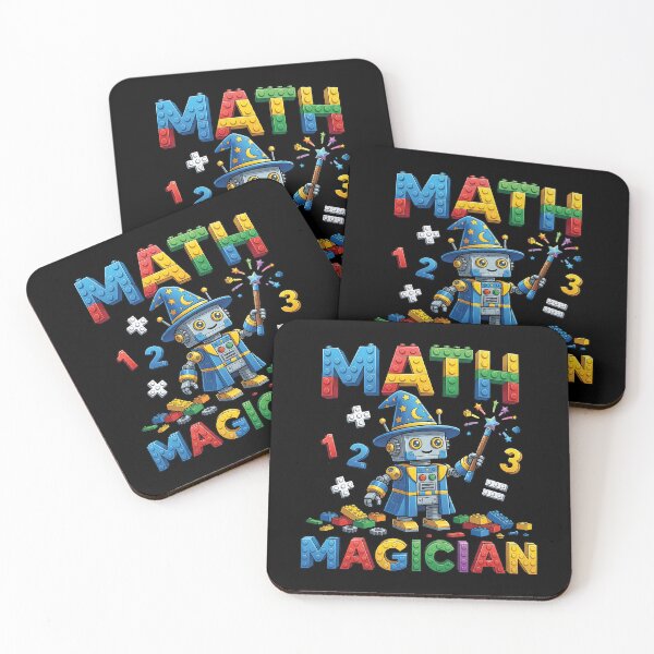 Item preview, Math Magician Wizard Robot Funny STEM School Blocks designed and sold by Krasnovaovaova.