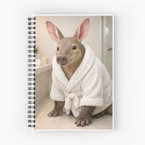 Item preview, Cozy Bathrobe Aardvark designed and sold by Sillytoe.
