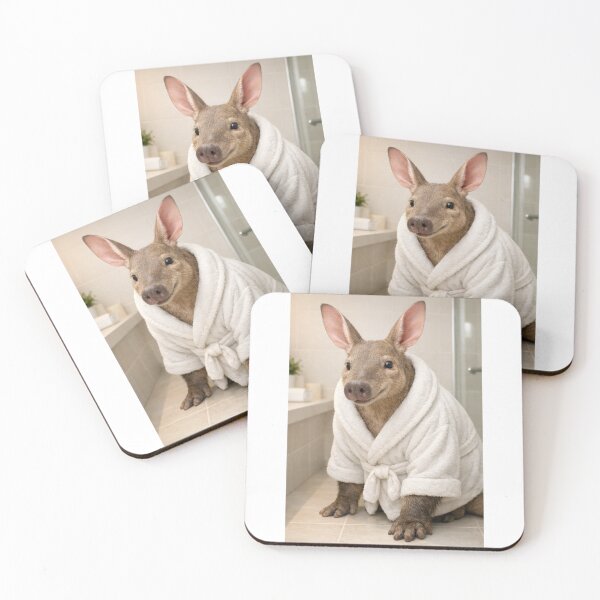 Item preview, Cozy Bathrobe Aardvark designed and sold by Sillytoe.