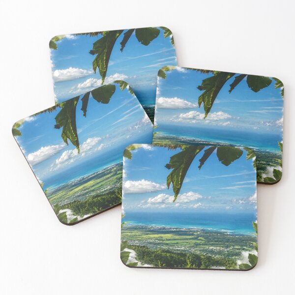 Item preview, Awesome view of the Atlantic - from the Three Peaks Mountains over 3,000 feet - El Yunque Rainforest PR designed and sold by www.elyunqueprints.store.
