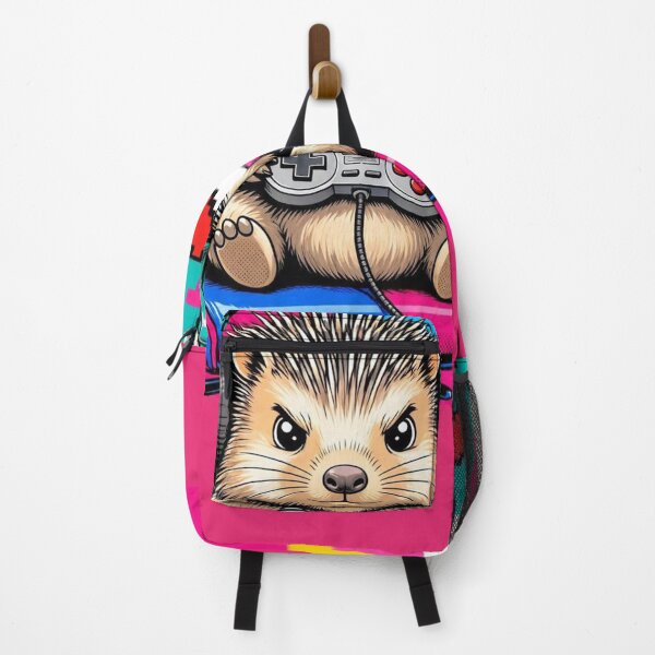 Item preview, Funny Level Up Gamer Hedgehog Retro Pop Art designed and sold by ElvisVintagePosters.