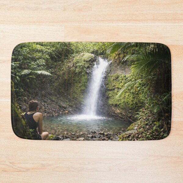 Item preview, In Awe at El Yunque Rainforest river waterfall designed and sold by www.elyunqueprints.store.