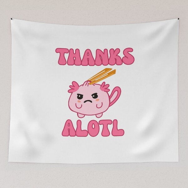 Item preview, Thanks alotl, cute sarcastic axolotl designed and sold by BritishDelights.