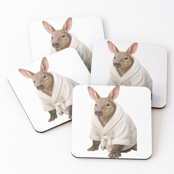 Item preview, Relaxing Bathrobe Aardvark designed and sold by Sillytoe.