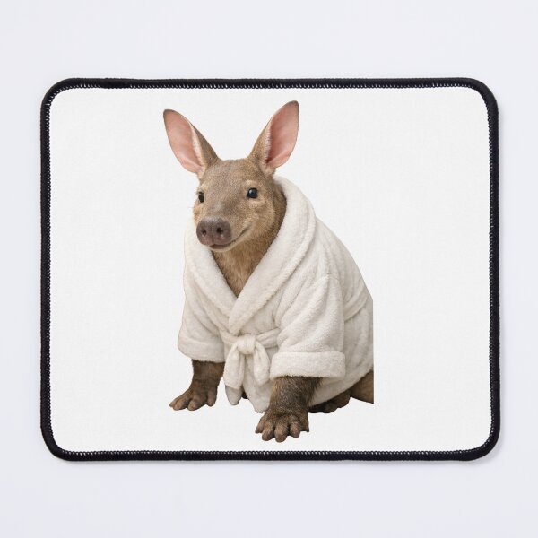 Item preview, Relaxing Bathrobe Aardvark designed and sold by Sillytoe.