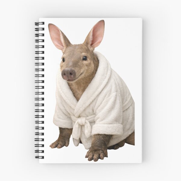 Item preview, Relaxing Bathrobe Aardvark designed and sold by Sillytoe.