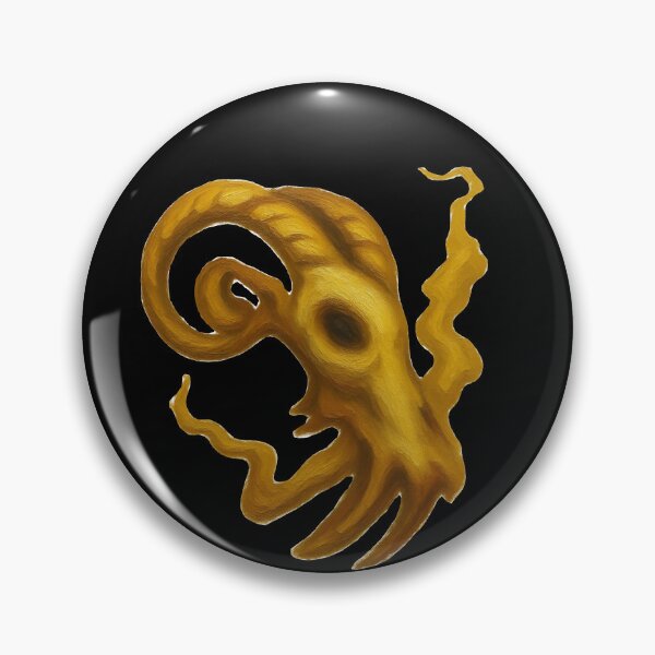 Item preview, Gothic Ram Skull Tattoo - Golden Ocher Edition designed and sold by Ideniquo.