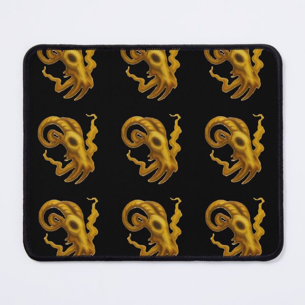 Item preview, Gothic Ram Skull Tattoo - Golden Ocher Edition designed and sold by Ideniquo.