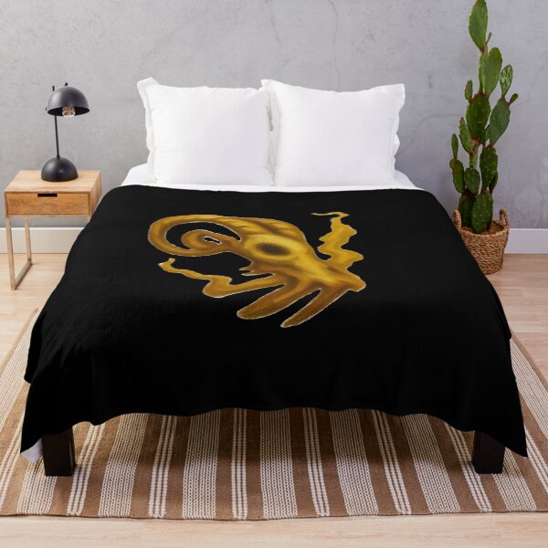 Item preview, Gothic Ram Skull Tattoo - Golden Ocher Edition designed and sold by Ideniquo.