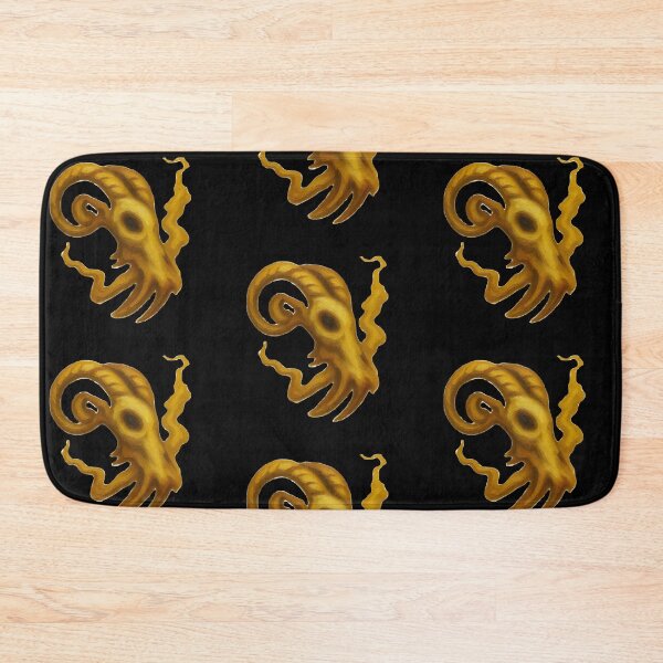 Item preview, Gothic Ram Skull Tattoo - Golden Ocher Edition designed and sold by Ideniquo.