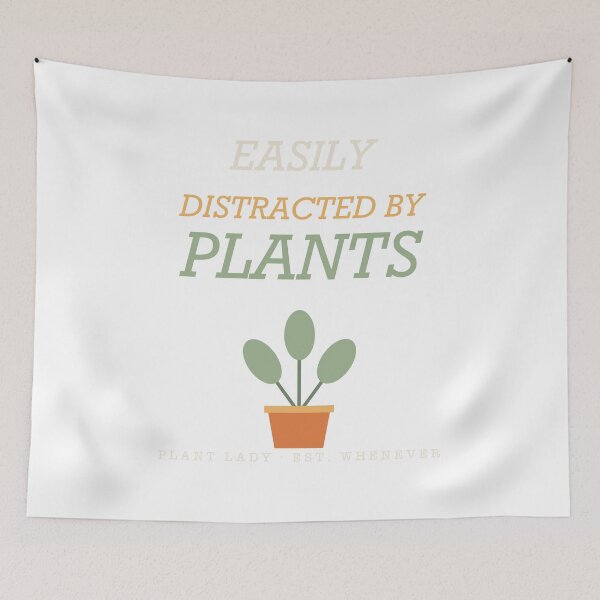 Item preview, Easily Distracted By Plants - Funny Plant Lady designed and sold by Spraxl.