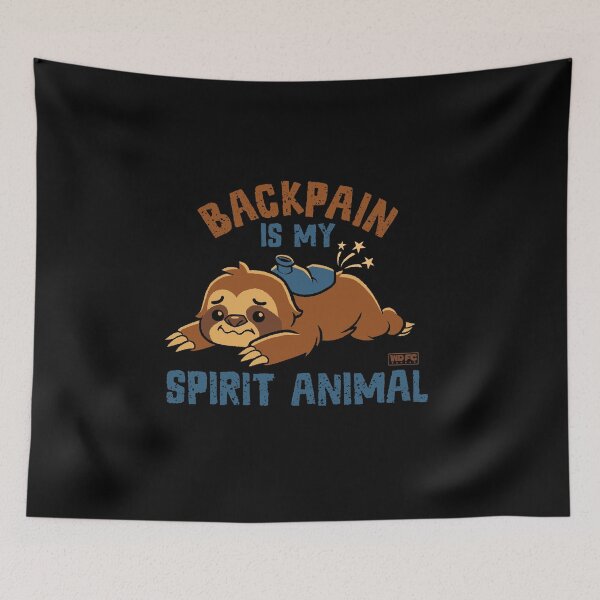 Item preview, Back Pain Is My Spirit Animal designed and sold by World Domination For Cats ®.