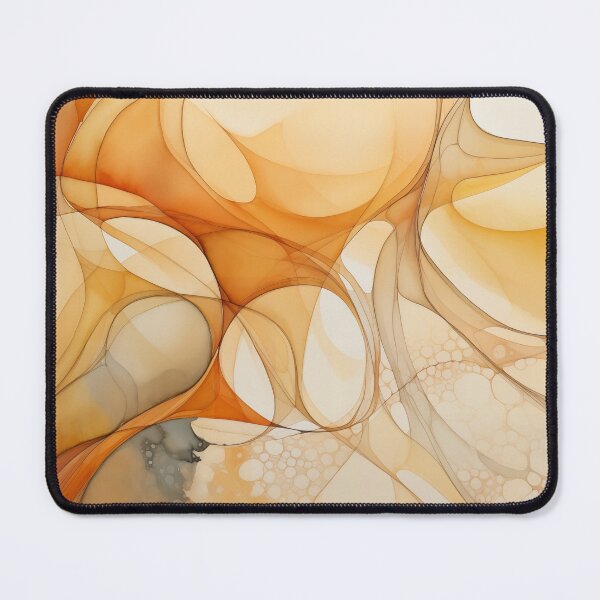 Item preview, Abstract Painting Soft Flow Orange E1 designed and sold by CrumbBumStudio.