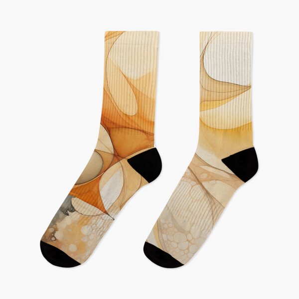 Item preview, Abstract Painting Soft Flow Orange E1 designed and sold by CrumbBumStudio.
