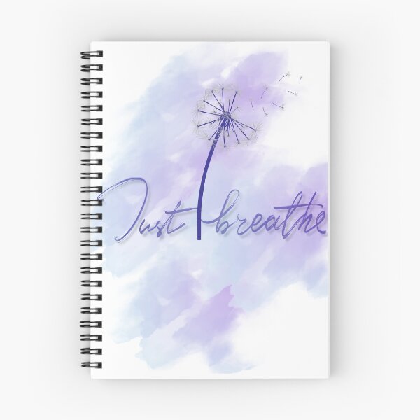 Item preview, "Just Breathe" Purple Dandelion  designed and sold by LiveBoldlyDesigns.