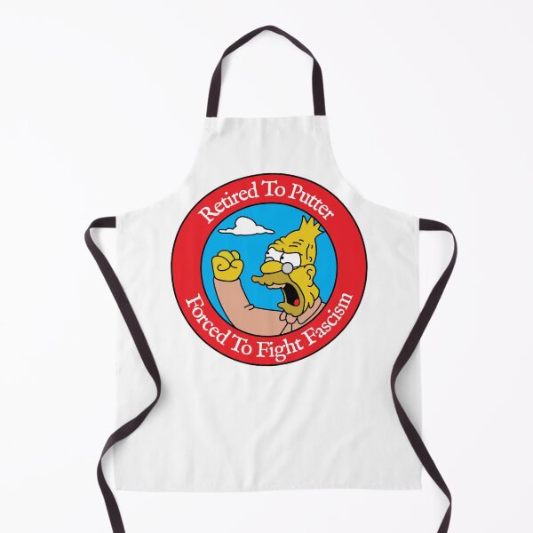 Item preview, Retired To Putter Forced To Fight Fascism designed and sold by Artcop's T-Shirt Emporium.