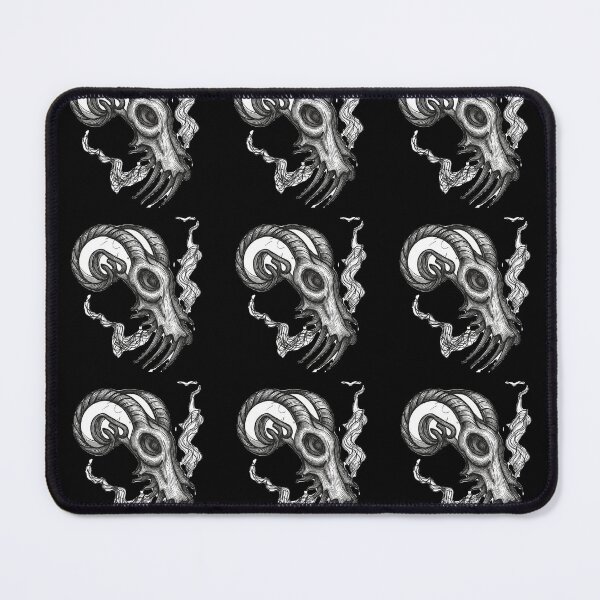 Item preview, Gothic Ram Skull Tattoo - Detailed Gray Shading designed and sold by Ideniquo.