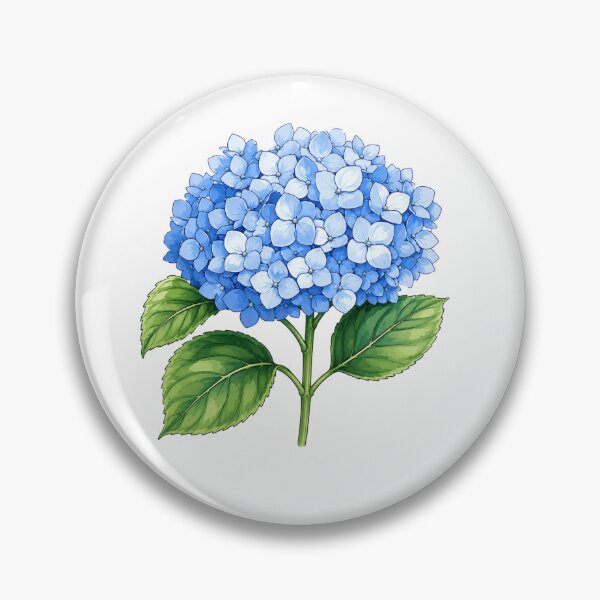 Item preview, Blue Hydrangea Watercolor Floral Botanical Garden Bloom designed and sold by Moizento.
