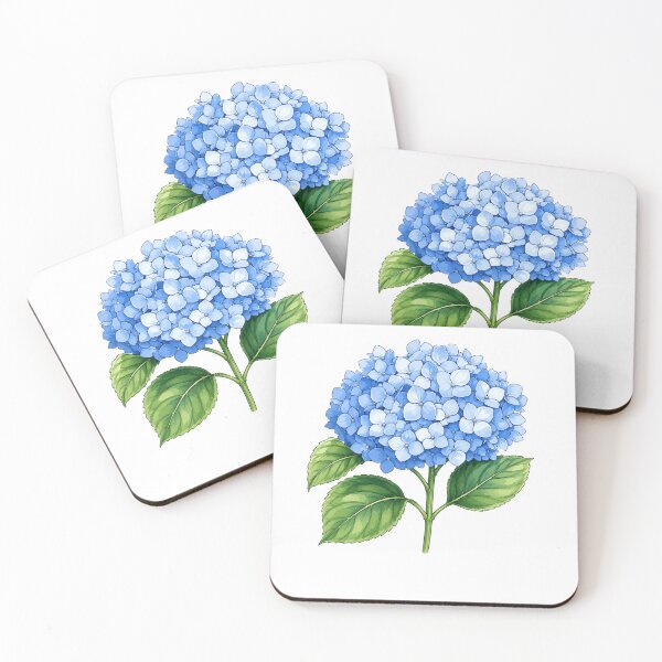 Item preview, Blue Hydrangea Watercolor Floral Botanical Garden Bloom designed and sold by Moizento.