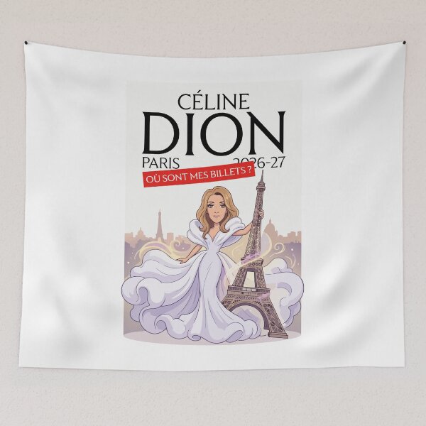 Item preview, Celine Dion Paris 2026 2027 Where are my tickets? designed and sold by tigrootiger.