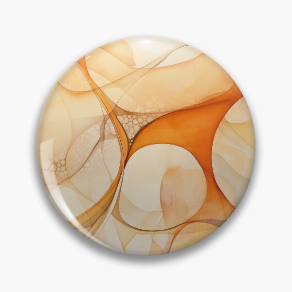 Item preview,  Abstract Painting Soft Flow Orange E2 designed and sold by CrumbBumStudio.