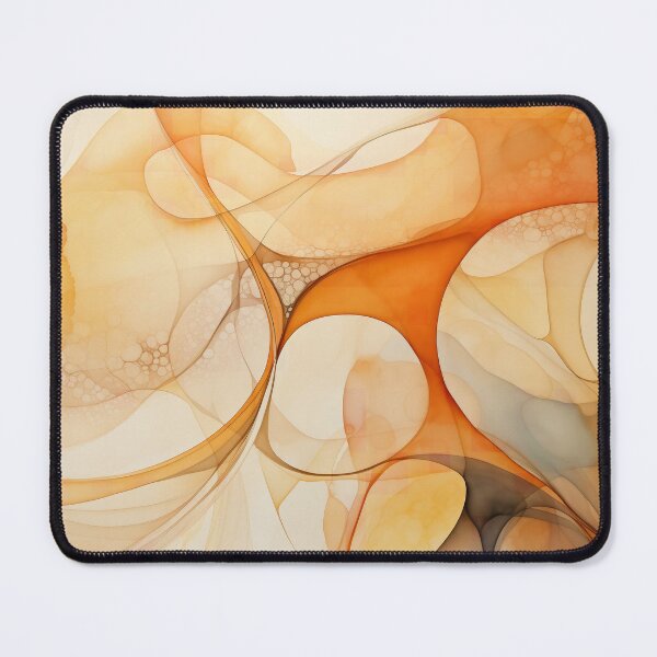Item preview,  Abstract Painting Soft Flow Orange E2 designed and sold by CrumbBumStudio.