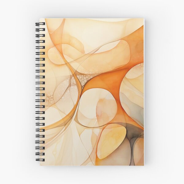 Item preview,  Abstract Painting Soft Flow Orange E2 designed and sold by CrumbBumStudio.
