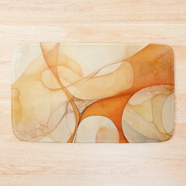 Item preview,  Abstract Painting Soft Flow Orange E2 designed and sold by CrumbBumStudio.