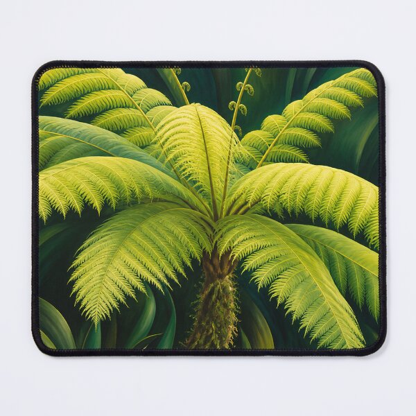 Item preview, The beauty of the ancient Fern Palm trees as polished by AI painter Rosseau - El Yunque Rainforest  designed and sold by www.elyunqueprints.store.