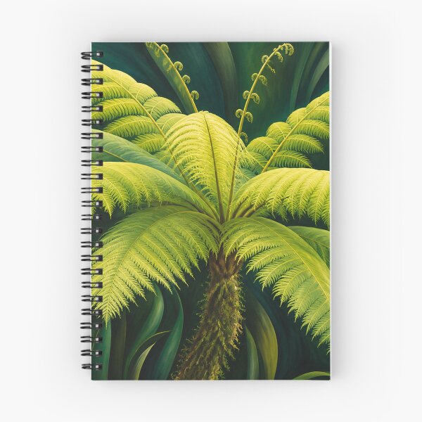 Item preview, The beauty of the ancient Fern Palm trees as polished by AI painter Rosseau - El Yunque Rainforest  designed and sold by www.elyunqueprints.store.