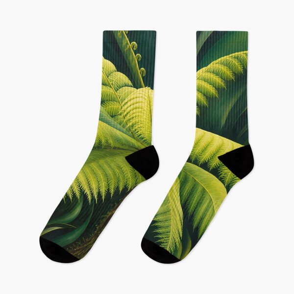 Item preview, The beauty of the ancient Fern Palm trees as polished by AI painter Rosseau - El Yunque Rainforest  designed and sold by www.elyunqueprints.store.