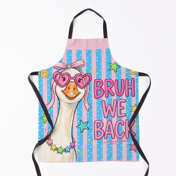 Item preview, Bruh We Back Funny Goose Meme Illustration designed and sold by JmiliArts.
