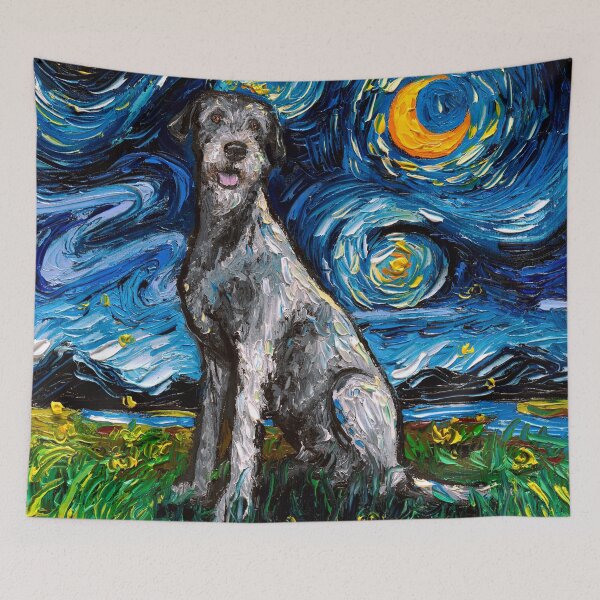 Item preview, Irish Wolfhound Night  designed and sold by AjaTrier.