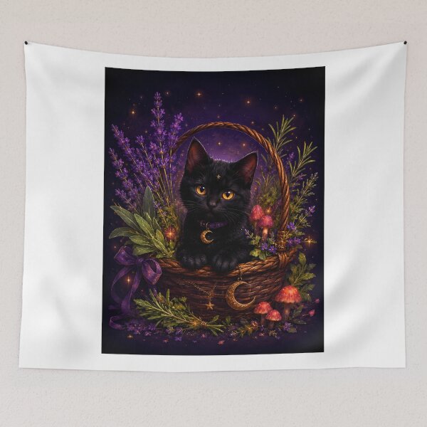 Item preview, Herb Basket Kitten designed and sold by StarwovenFamily.