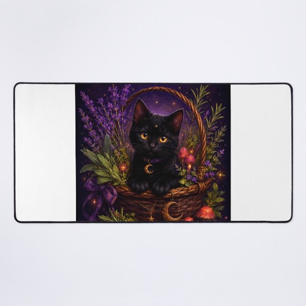 Aperçu de l'œuvre Herb Basket Kitten créée et vendue par StarwovenFamily.
