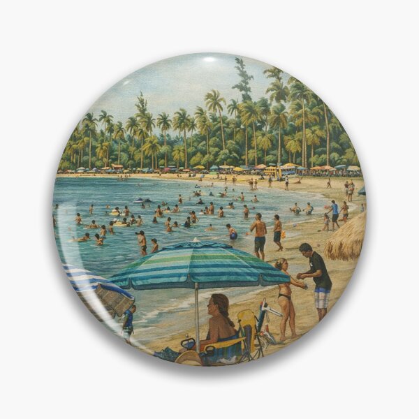Item preview, The best beach of Puerto Rico - The Luquillo Beach - and close to the rainforest! designed and sold by www.elyunqueprints.store.