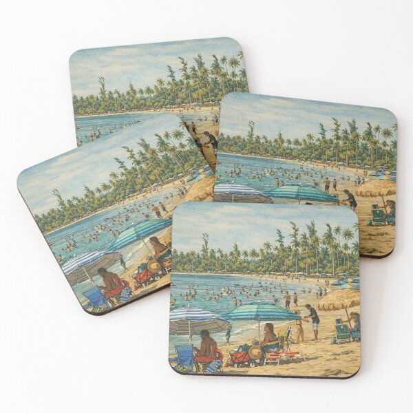 Item preview, The best beach of Puerto Rico - The Luquillo Beach - and close to the rainforest! designed and sold by www.elyunqueprints.store.